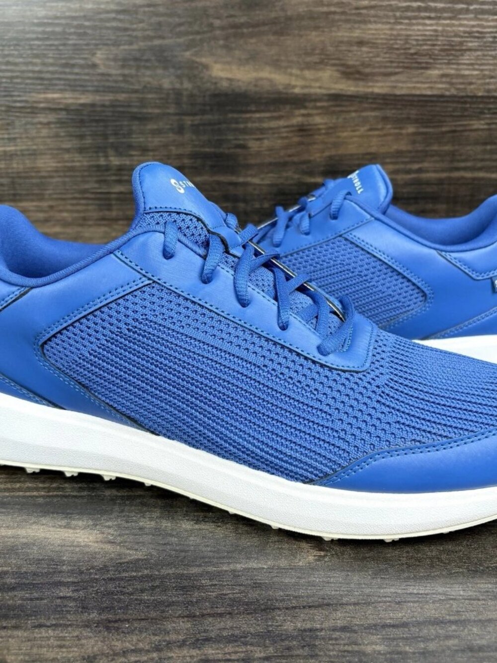 Stroll Performance Knit Mens Size 12 Blue Athletic Sports Spikeless Golf Shoes